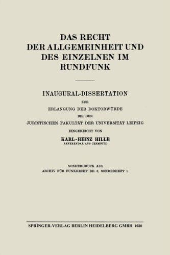Hille das recht der - recht,