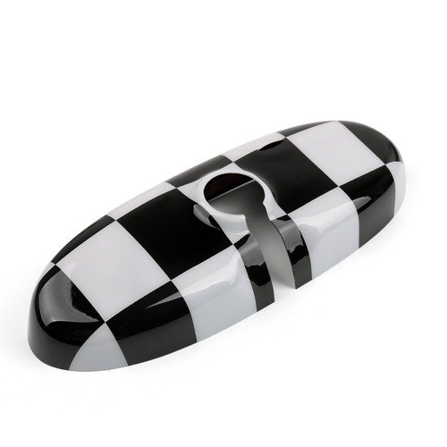 Black checkered pattern rear - black,