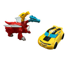 Playskool Transformers Heros Toys Kids Transformers X2 Bundle Dragon  Car  (r16