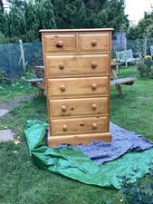 Tall Pine Chest of Drawers 2