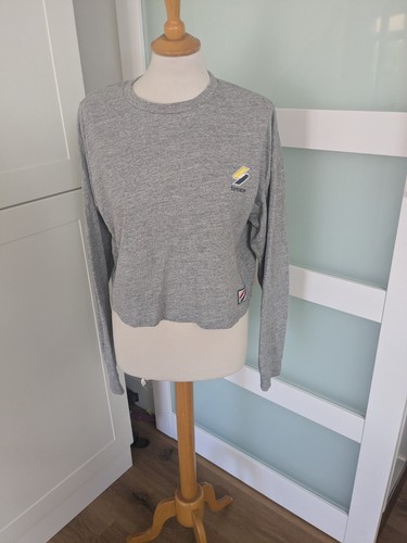 Grey superdry cropped jumper - grey,