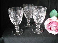 3 x Royal Doulton Lead Cut