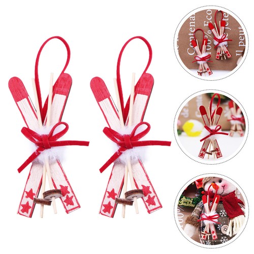 2pcs xmas tree - tree, wooden