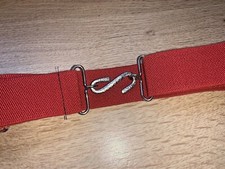 Elasticated Snake Belt Red 35mm Adult Boys Mens Girls xl xxl xxxl 60 inch V23