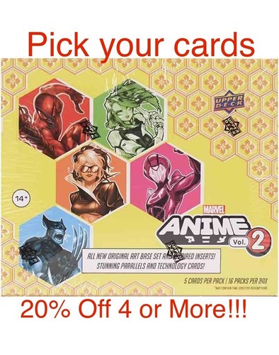 Upper deck marvel anime vol - anime,