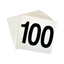 Wedding Event Party Table Number Plastic Place Cards 1-100. Double sided
