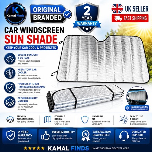 Large windscreen sun - sun, car