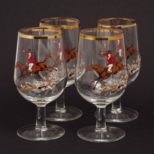 Vintage fox hunting wine - hunting,