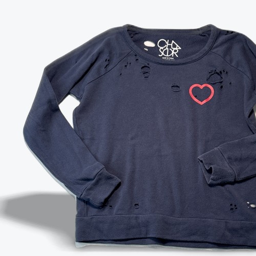 Chaser distressed sweatshirt - chaser,