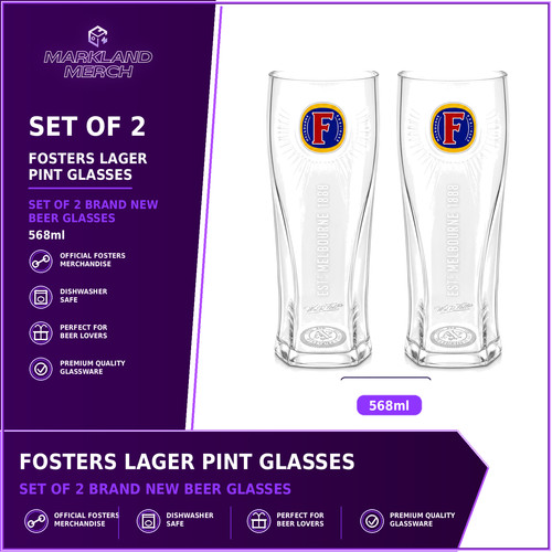 Official fosters lager pint - official,