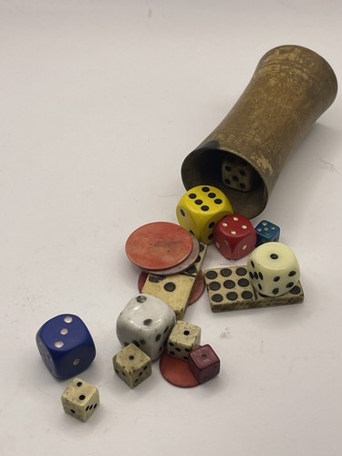 Bone dice with royal - dice,
