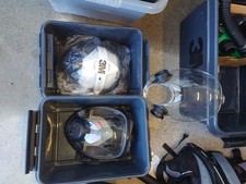 Scott Pro Flo power pack  2 x  Masks  M/L ,+ spare visor 