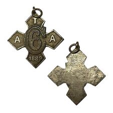 Antique Victorian Army Temperance Association Ata 1889 No. 6 Medal Pendant