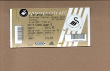 Unused Ticket - Swansea City v