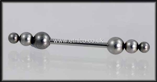 Barbell with bar end - ,