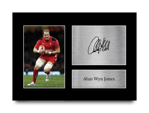 Alun wyn jones signed wales - signed,