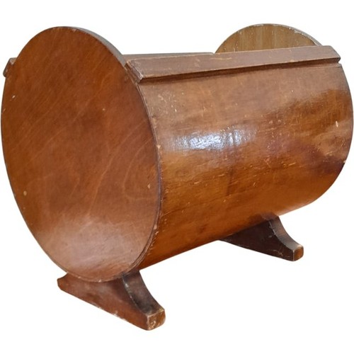 Wooden storage barrel planter - wooden,