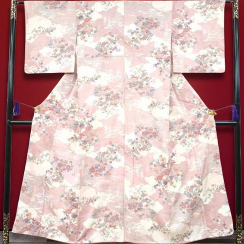 Japanese komon kimono - komon, silk