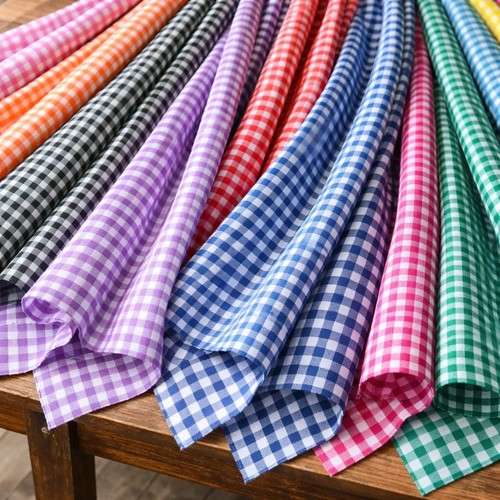 Polycotton fabric gingham - 1/4",