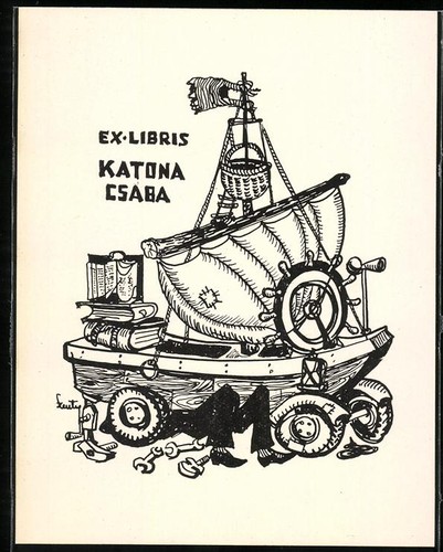 Exlibris katona csaba - exlibris,