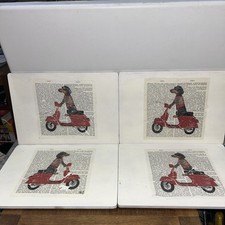 Decoupage Print  8 Place Mats Kitchen Dining Entertaining