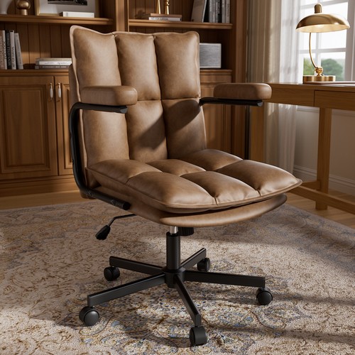 Vintage leather desk office - vintage,