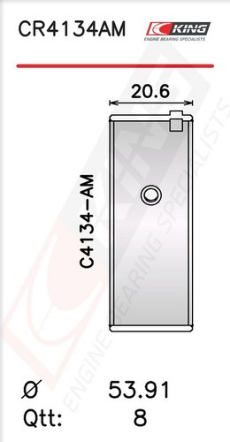 King cr4134am connecting rod - connecting,