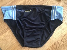Vintage 1980'S Men’s Endurance Speedo Drawstring Swim Briefs Size 32” Swimwear