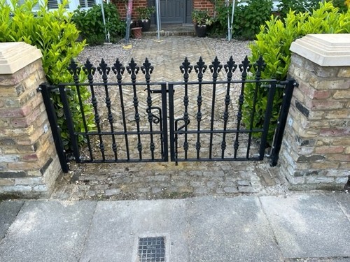 Wrought iron metal - wrought,