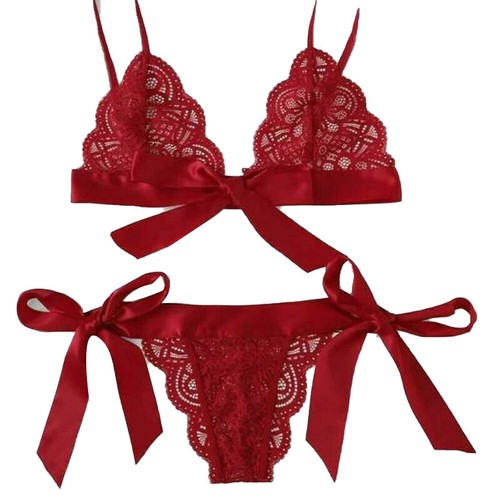 Lace bra set - sexy, transparent