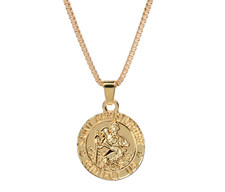SAINT CHRISTOPHER  Pendant Women Men Amulet Jewelry Necklace Nice UK Gift