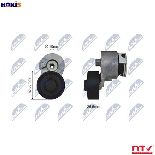 Tensioner pulley vribbed belt - tensioner,