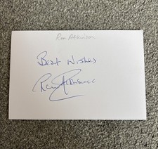 Ron Atkinson - Former Manchester United FC Manager - Signed Card