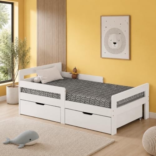 Junior wooden bed toddler - wooden,