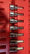 Snap On Tools  7 Piece 3/8" Drive Metric Hex Bit Socket Set 4MM-10MM