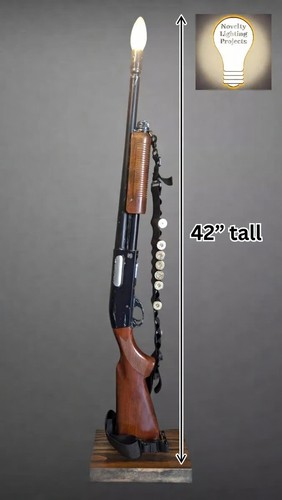 Novelty lamp floor table - floor/table, gun