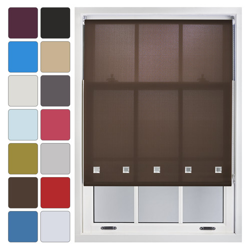 Roller blinds with metal - with,
