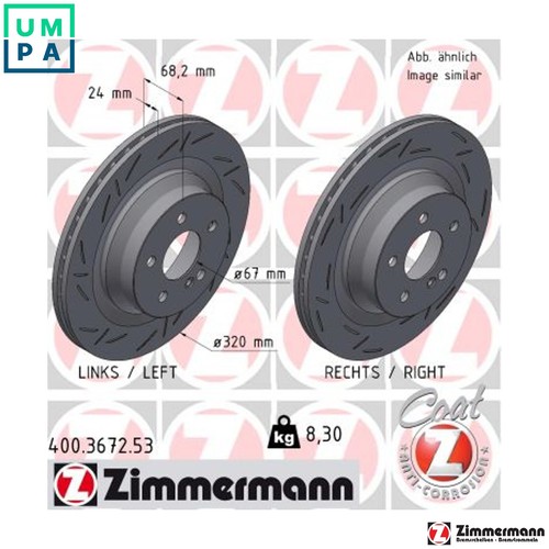 Brake disc 400 3672 for - 2x, 400.3672.53
