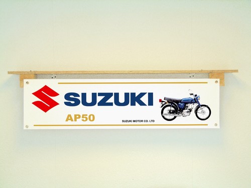 Suzuki ap50 blue banner - suzuki,
