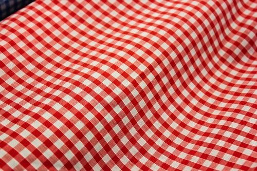 Inch cotton gingham fabric - inch,