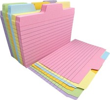 6 Colors Index Cards, Flash
