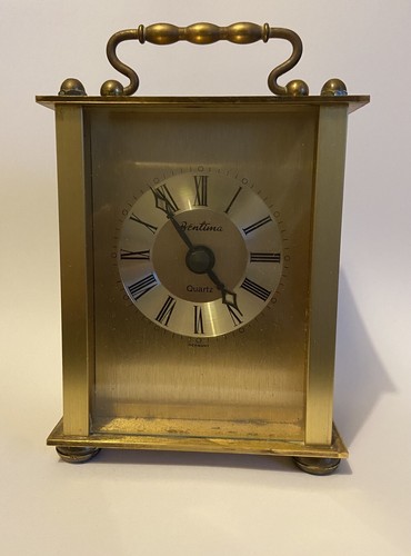 Bentima brass clock quartz - brass,