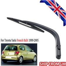 Tailgate Window Rear Windscreen Wiper Arm Blade Set For Toyota Yaris Vitz French