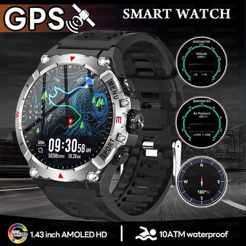 Military gps smart watch men - watch,