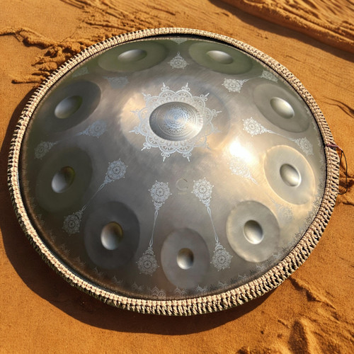 Gold yantra handpan 432hz - gold,