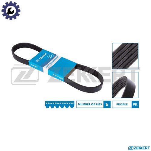 Vribbed belt 6pk1185 for - belt, kr-6pk1185