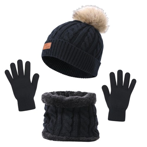 Kids 3pc winter set hat - winter, scarf