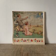 Vintage 1950s Macmillan School Education Poster No 30 A Windy Day Artwork Decor