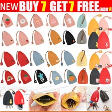 Women Keychain Cartoon Leather