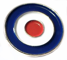 RAF MOD Roundel Target Metal Enamel Pin Badge UK Scooter GB Air Force Plane Fly